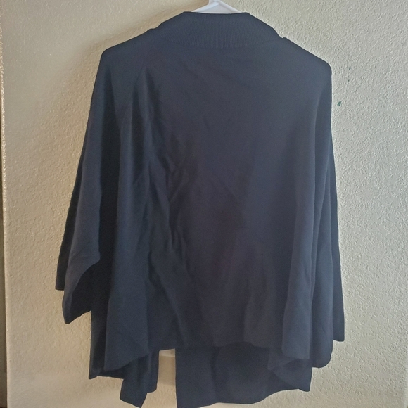 Cable & Gauge 3X Black Button Open Front Cardigan Capsule Casual Shawl Office - Picture 4 of 4